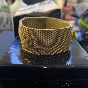 Chanel 24K Gold Plated Bangle
